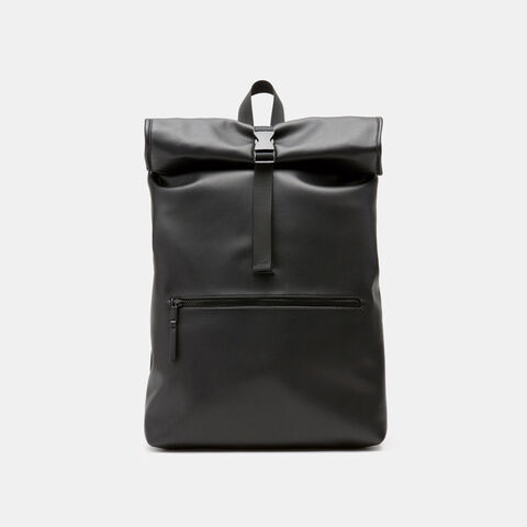 Bolso pequeño de hombre, Negro Brillante Bolso pequeño de hombre, Negro Brillante